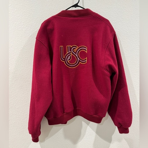 Vintage USC University of Southern California Trojans Starter Bomber Jacket L - Picture 1 of 17